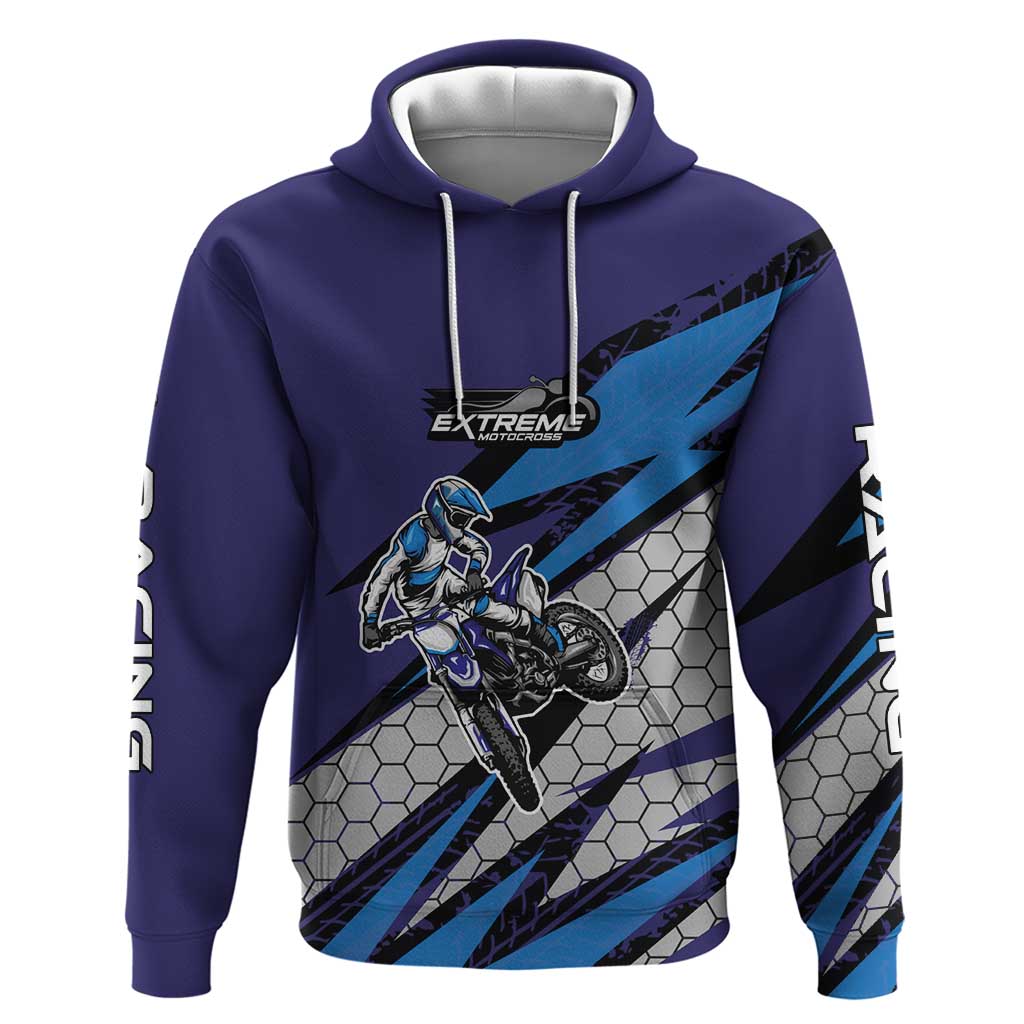 Custom Extreme Motocross Racing Hoodie with Rider Graphic - Wonder Print Shop