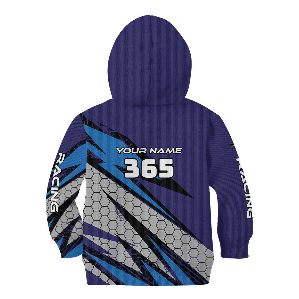 Custom Extreme Motocross Racing Kid Hoodie with Rider Graphic - Wonder Print Shop