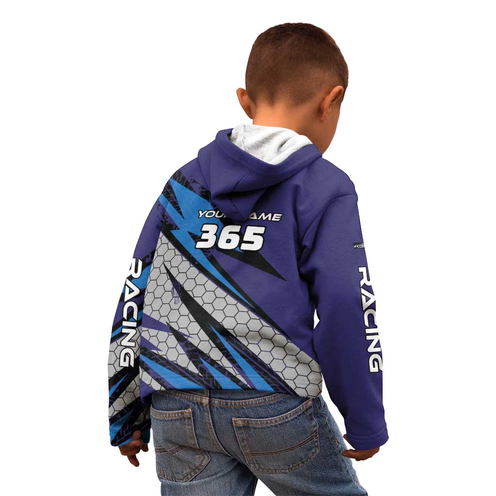 Custom Extreme Motocross Racing Kid Hoodie with Rider Graphic - Wonder Print Shop