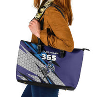 Custom Extreme Motocross Racing Leather Tote Bag with Rider Graphic - Wonder Print Shop