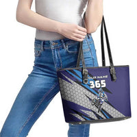 Custom Extreme Motocross Racing Leather Tote Bag with Rider Graphic - Wonder Print Shop