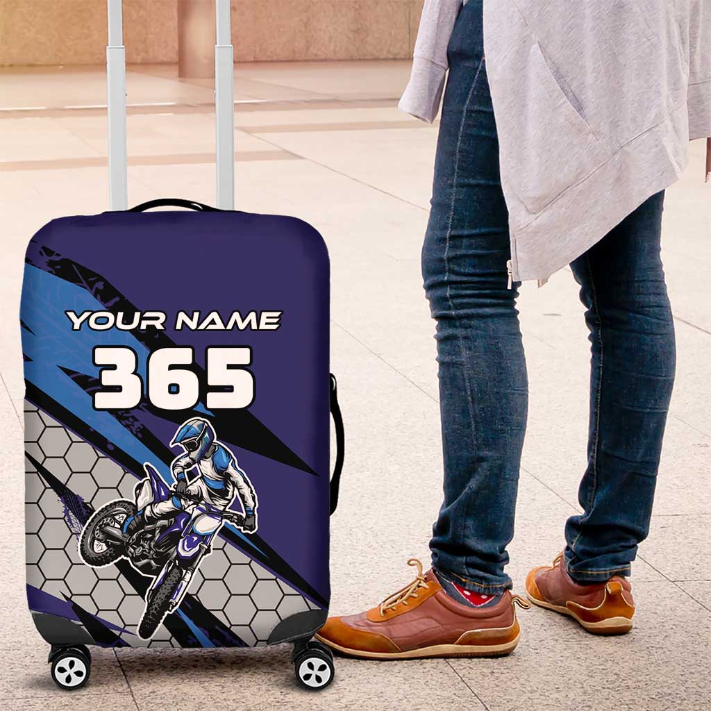 Custom Extreme Motocross Racing Luggage Cover with Rider Graphic - Wonder Print Shop