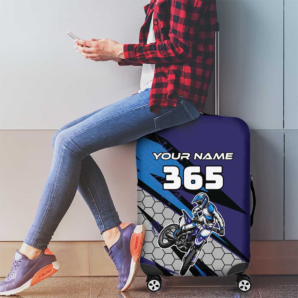Custom Extreme Motocross Racing Luggage Cover with Rider Graphic - Wonder Print Shop