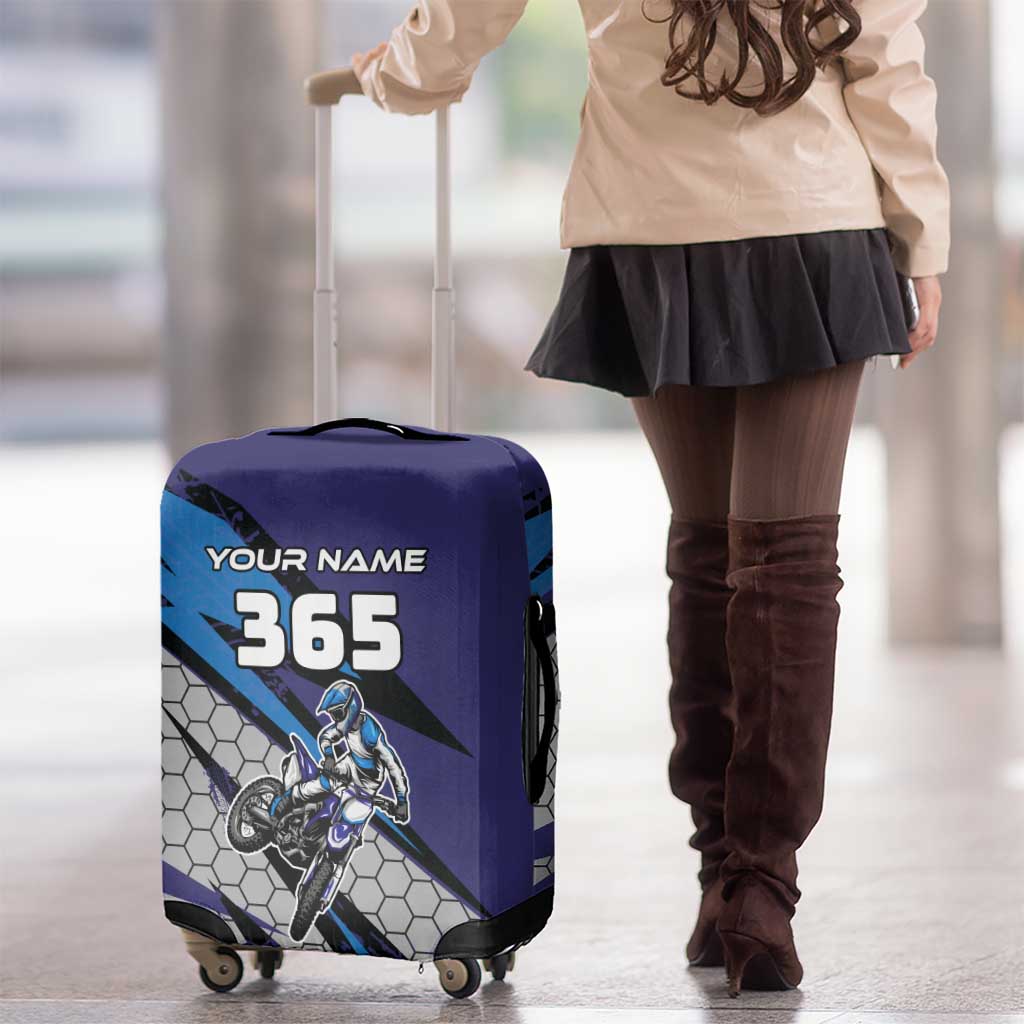 Custom Extreme Motocross Racing Luggage Cover with Rider Graphic - Wonder Print Shop