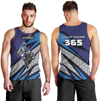 Custom Extreme Motocross Racing Men Tank Top with Rider Graphic - Wonder Print Shop