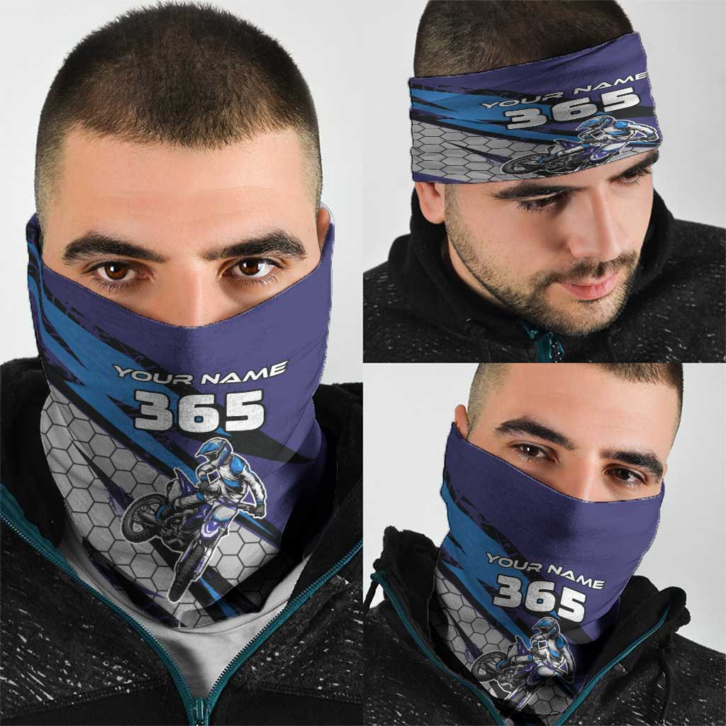 Custom Extreme Motocross Racing Neck Gaiter with Rider Graphic - Wonder Print Shop