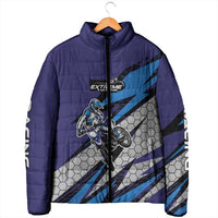 Custom Extreme Motocross Racing Padded Jacket with Rider Graphic - Wonder Print Shop