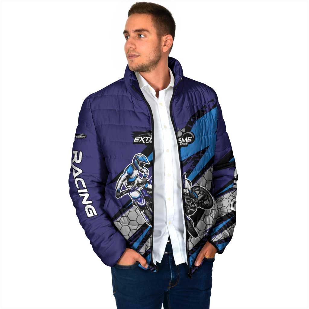 Custom Extreme Motocross Racing Padded Jacket with Rider Graphic - Wonder Print Shop