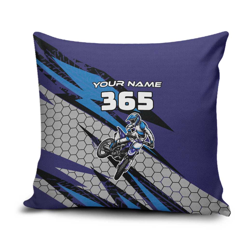Custom Extreme Motocross Racing Pillow Cover with Rider Graphic - Wonder Print Shop