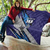 Custom Extreme Motocross Racing Quilt with Rider Graphic - Wonder Print Shop