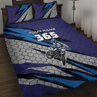 Custom Extreme Motocross Racing Quilt Bed Set with Rider Graphic - Wonder Print Shop