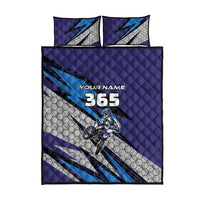 Custom Extreme Motocross Racing Quilt Bed Set with Rider Graphic - Wonder Print Shop