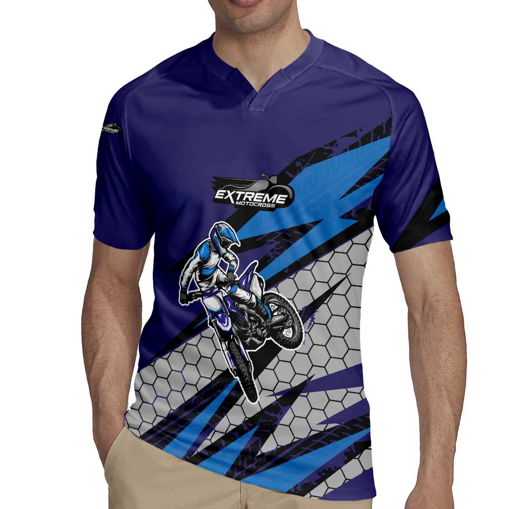 Custom Extreme Motocross Racing Rugby Jersey with Rider Graphic - Wonder Print Shop