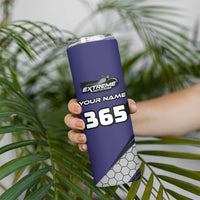 Custom Extreme Motocross Racing Skinny Tumbler with Rider Graphic - Wonder Print Shop