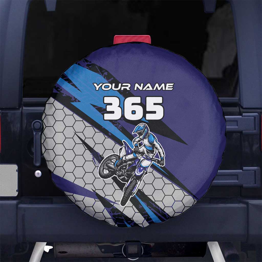 Custom Extreme Motocross Racing Spare Tire Cover with Rider Graphic - Wonder Print Shop