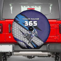 Custom Extreme Motocross Racing Spare Tire Cover with Rider Graphic - Wonder Print Shop