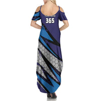 Custom Extreme Motocross Racing Summer Maxi Dress with Rider Graphic - Wonder Print Shop