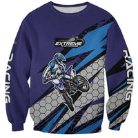 Custom Extreme Motocross Racing Sweatshirt with Rider Graphic - Wonder Print Shop