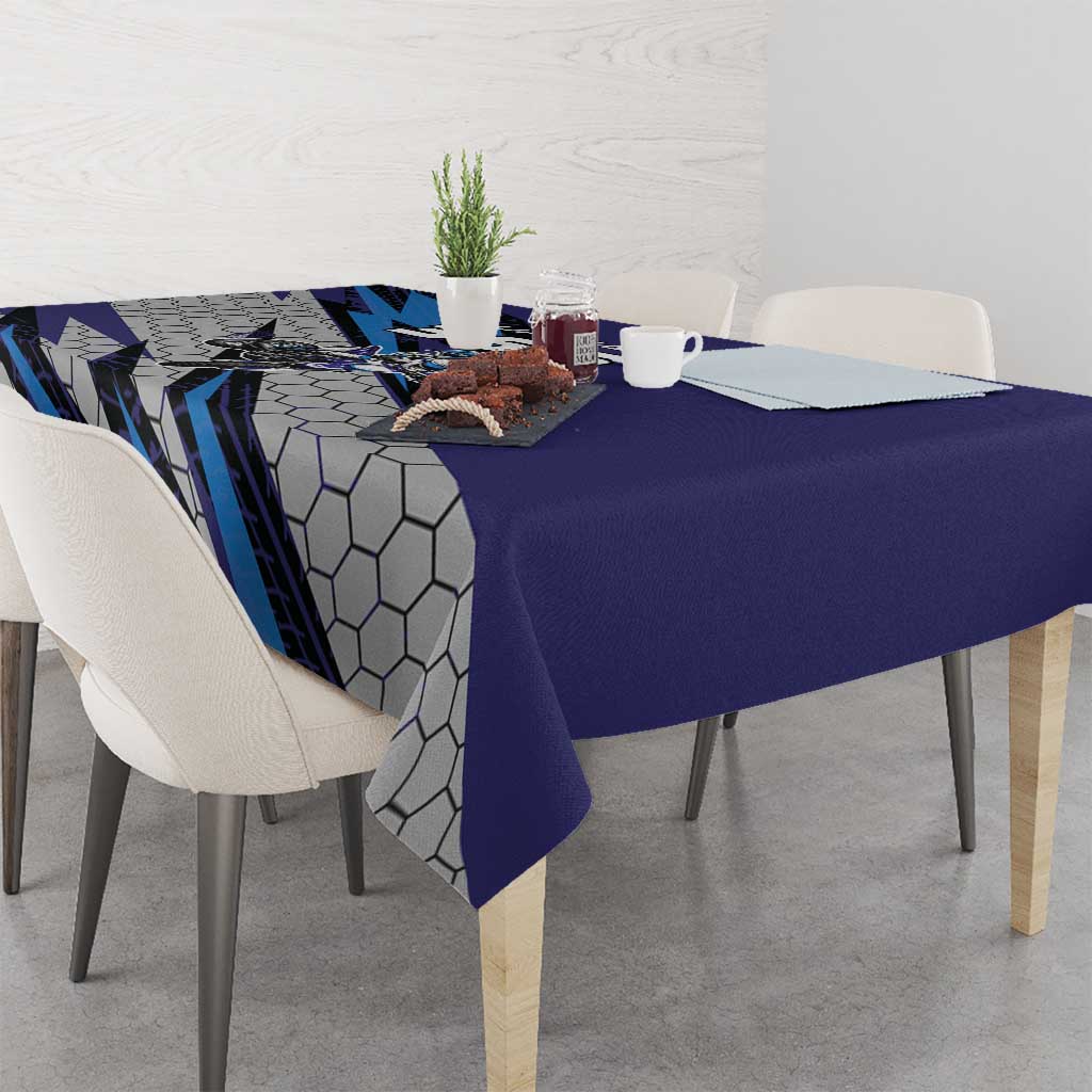Custom Extreme Motocross Racing Tablecloth with Rider Graphic - Wonder Print Shop