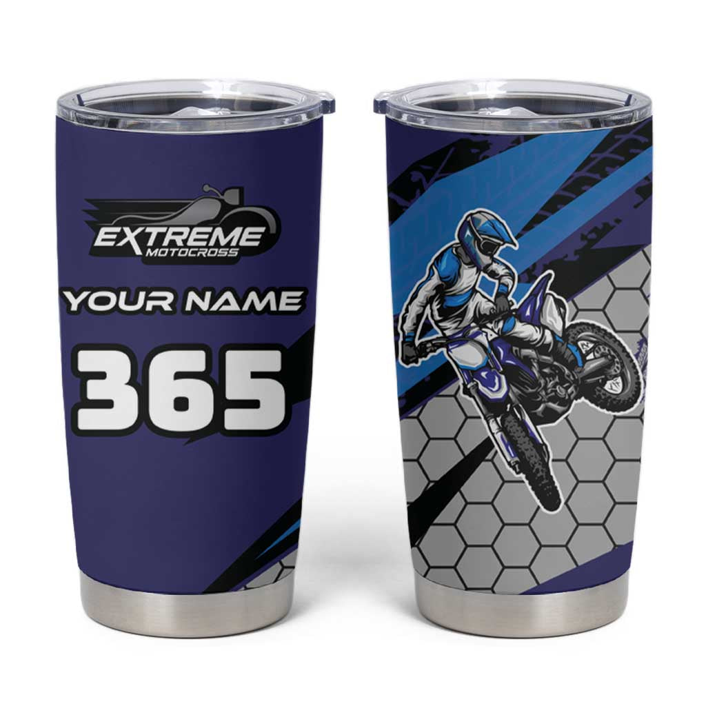 Custom Extreme Motocross Racing Tumbler Cup with Rider Graphic - Wonder Print Shop
