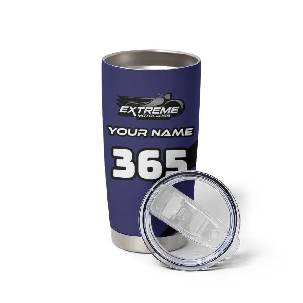 Custom Extreme Motocross Racing Tumbler Cup with Rider Graphic - Wonder Print Shop