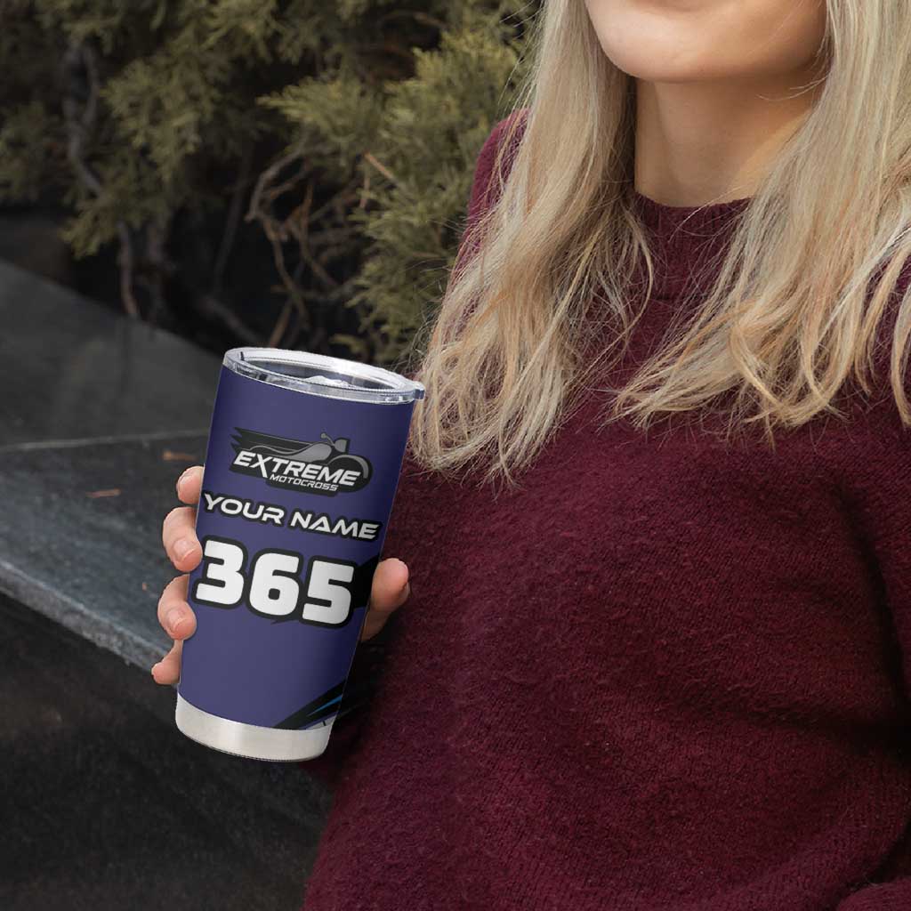 Custom Extreme Motocross Racing Tumbler Cup with Rider Graphic - Wonder Print Shop