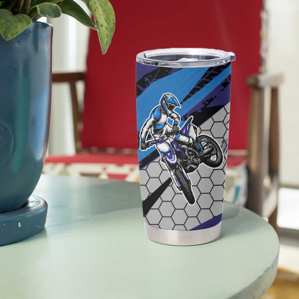 Custom Extreme Motocross Racing Tumbler Cup with Rider Graphic - Wonder Print Shop