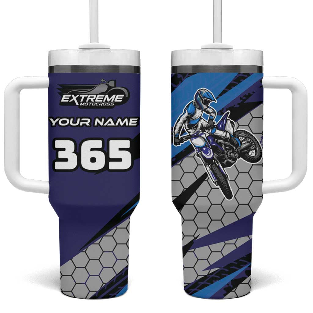 Custom Extreme Motocross Racing Tumbler With Handle with Rider Graphic - Wonder Print Shop