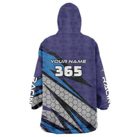 Custom Extreme Motocross Racing Wearable Blanket Hoodie with Rider Graphic - Wonder Print Shop