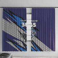 Custom Extreme Motocross Racing Window Curtain with Rider Graphic - Wonder Print Shop