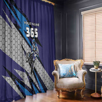 Custom Extreme Motocross Racing Window Curtain with Rider Graphic - Wonder Print Shop