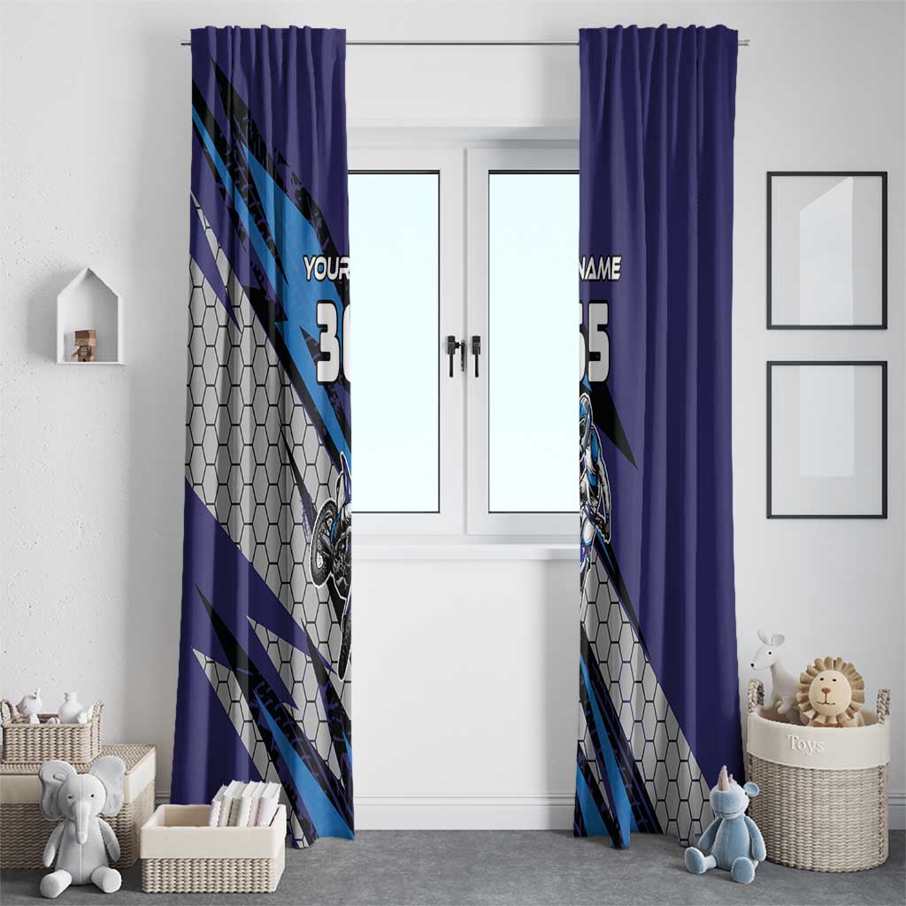 Custom Extreme Motocross Racing Window Curtain with Rider Graphic - Wonder Print Shop