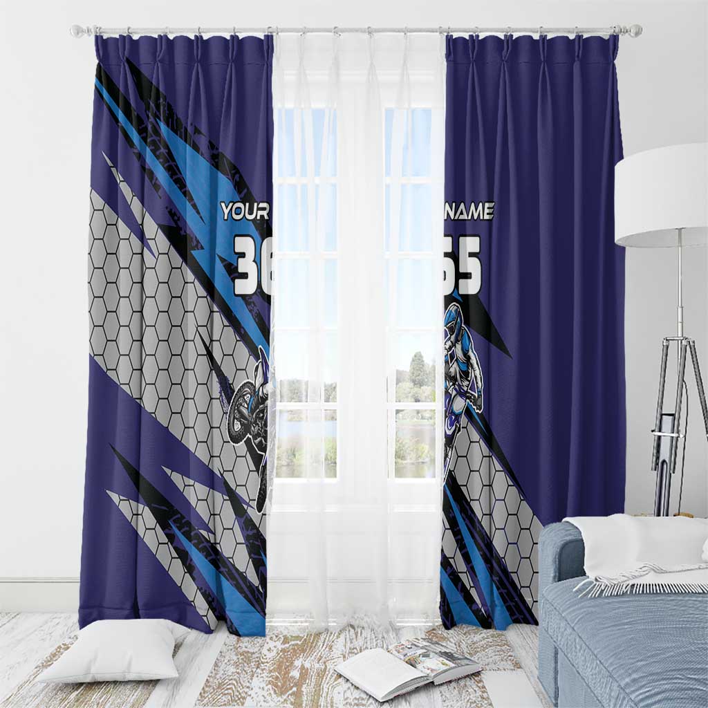 Custom Extreme Motocross Racing Window Curtain with Rider Graphic - Wonder Print Shop