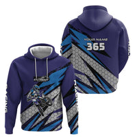 Custom Extreme Motocross Racing Zip Hoodie with Rider Graphic - Wonder Print Shop