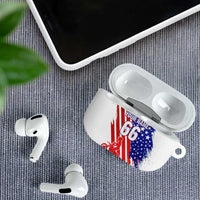 Custom Patriotic Motocross AirPods Case with American Flag - Wonder Print Shop