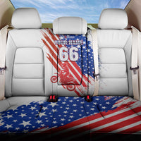 Custom Patriotic Motocross Back Car Seat Cover with American Flag - Wonder Print Shop