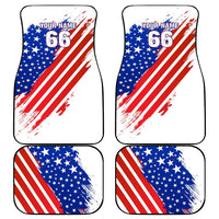 Custom Patriotic Motocross Car Mats with American Flag - Wonder Print Shop