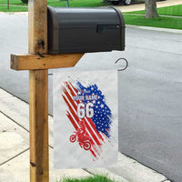 Custom Patriotic Motocross Garden Flag with American Flag - Wonder Print Shop