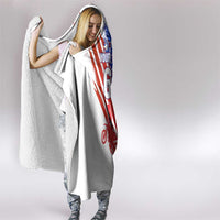 Custom Patriotic Motocross Hooded Blanket with American Flag - Wonder Print Shop