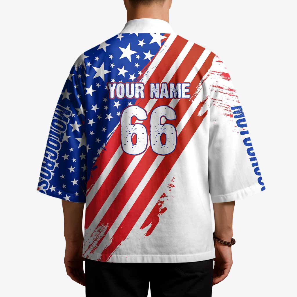 Custom Patriotic Motocross Kimono with American Flag - Wonder Print Shop