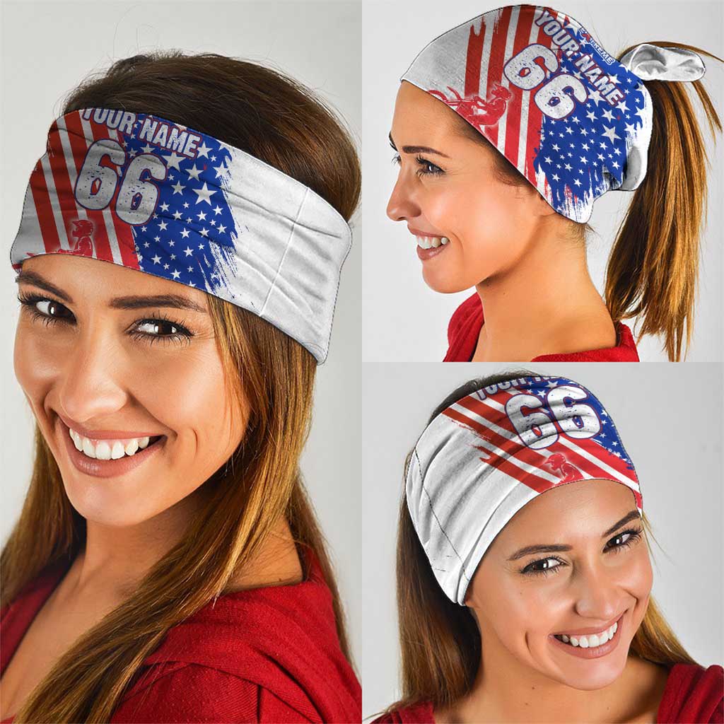 Custom Patriotic Motocross Neck Gaiter with American Flag - Wonder Print Shop