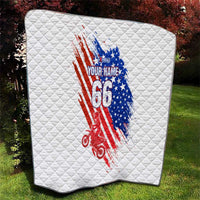 Custom Patriotic Motocross Quilt with American Flag - Wonder Print Shop