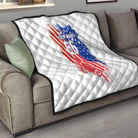Custom Patriotic Motocross Quilt with American Flag - Wonder Print Shop