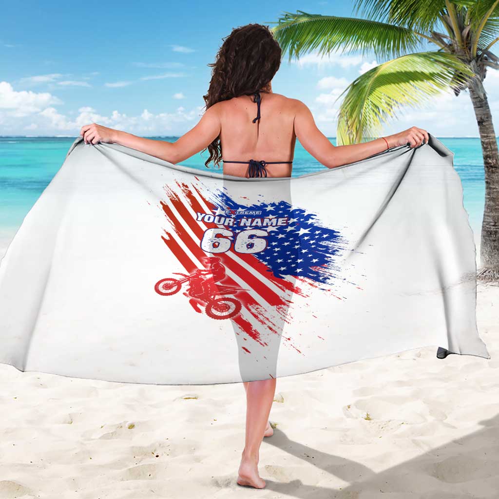 Custom Patriotic Motocross Sarong with American Flag - Wonder Print Shop
