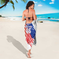 Custom Patriotic Motocross Sarong with American Flag - Wonder Print Shop