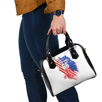 Custom Patriotic Motocross Shoulder Handbag with American Flag - Wonder Print Shop
