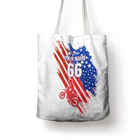 Custom Patriotic Motocross Tote Bag with American Flag - Wonder Print Shop