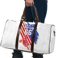 Custom Patriotic Motocross Travel Bag with American Flag - Wonder Print Shop