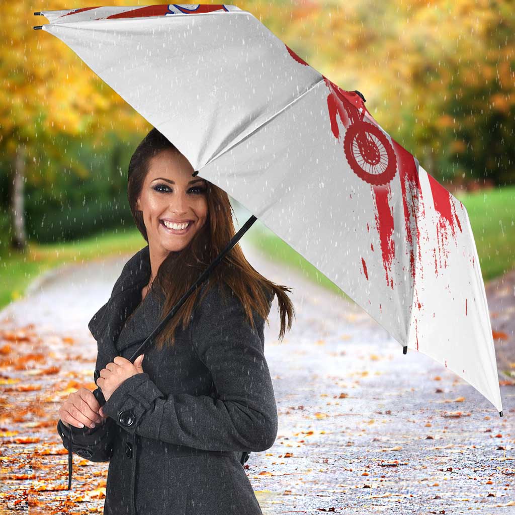 Custom Patriotic Motocross Umbrella with American Flag - Wonder Print Shop