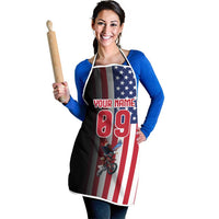 Custom Patriotic Eagle Motocross Apron with American Flag and Rider Design - Wonder Print Shop